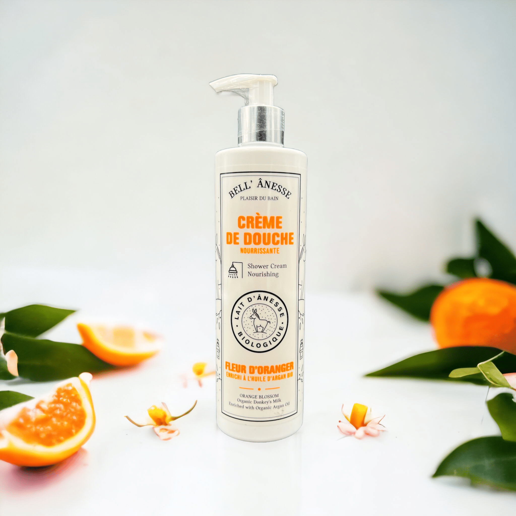 ORGANIC DONKEY MILK ORANGE BLOSSOM SHOWER CREAM 400ML