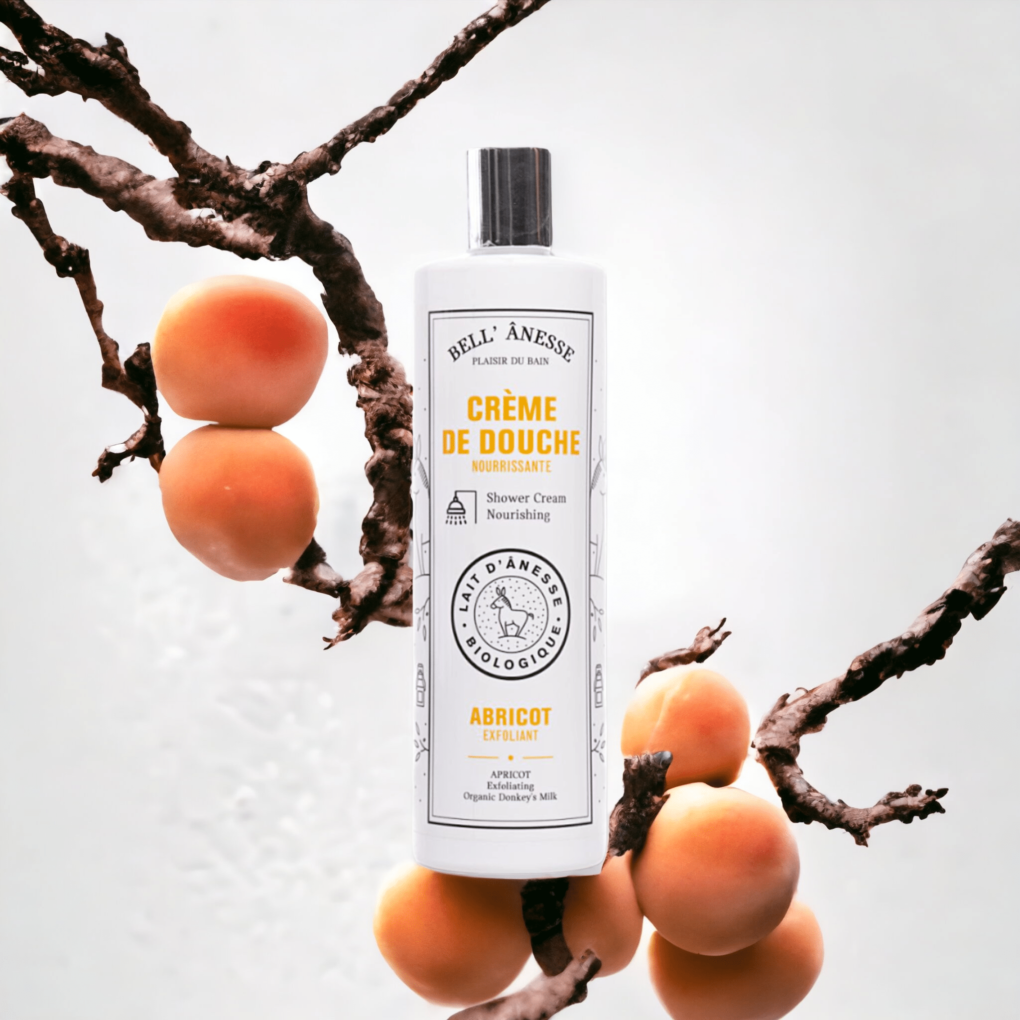ORGANIC DONKEY MILK APRICOT SHOWER CREAM 400ML