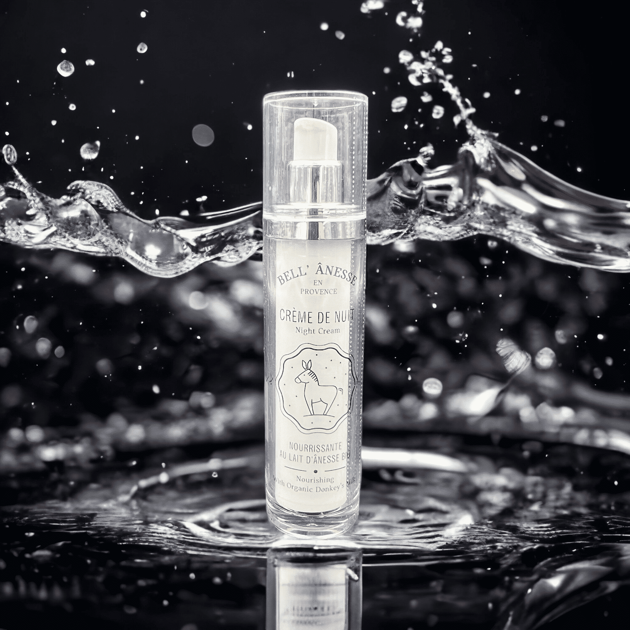 Crème de nuit nourrissante au lait d&rsquo;ânesse BIO 50ml