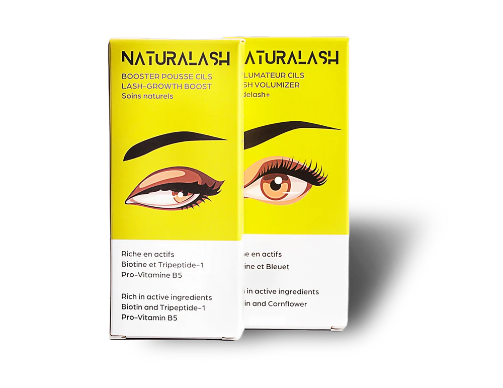 Duo cils « yeux de biche » booster pousse cils + volumateur cils