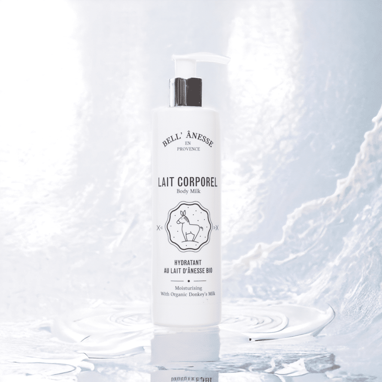 Lait corporel hydratant au lait d&rsquo;ânesse BIO 250ml