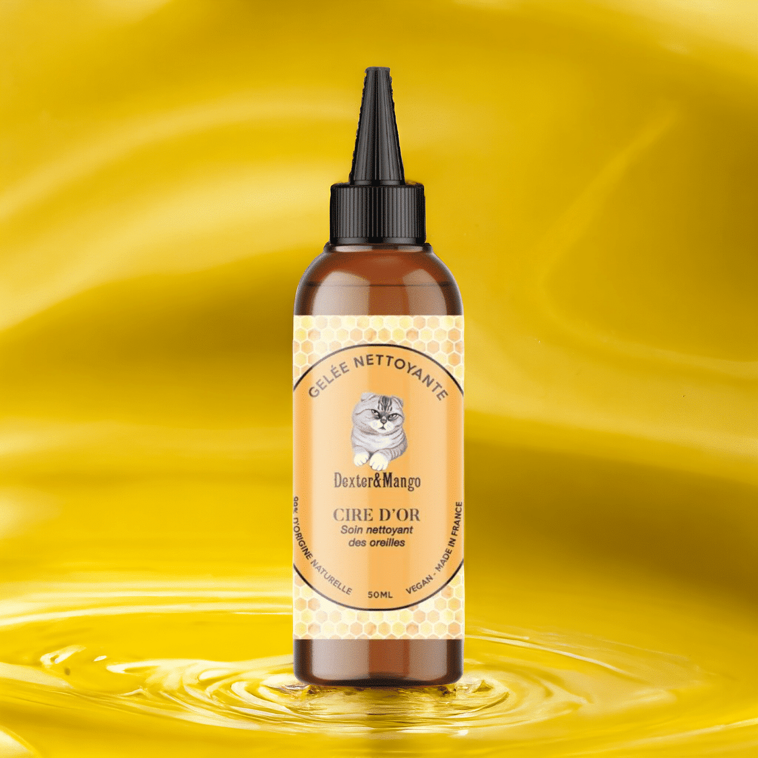 Gelée nettoyante cire d&rsquo;or – oreilles chats