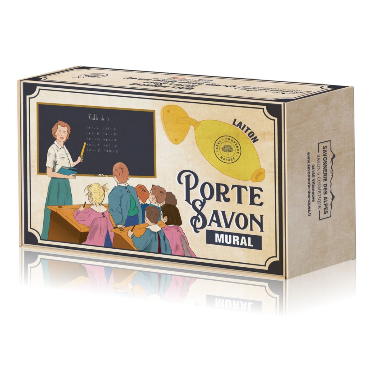 Porte savon rotatif laiton